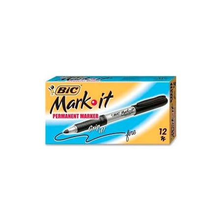Bic Black Permanent Marker, Fine Tip GPM11BK